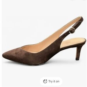 Banana Republic Madison Suede Slingback Heel Size 9